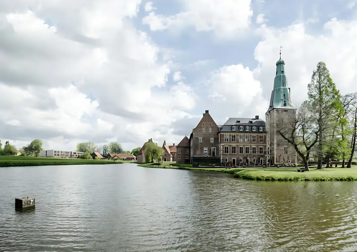 Schloss Raesfeld with its tower behind the moat